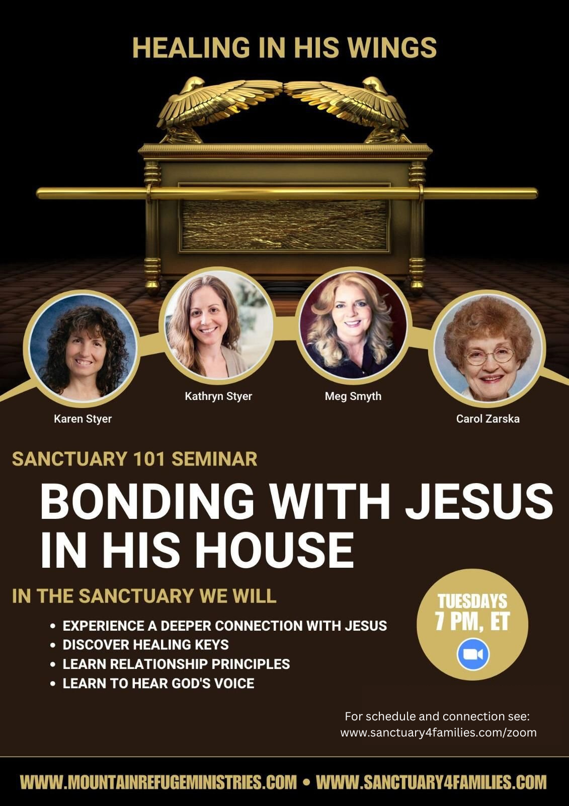 Sanctuary 4 Families Flyer — Healing in His Wings